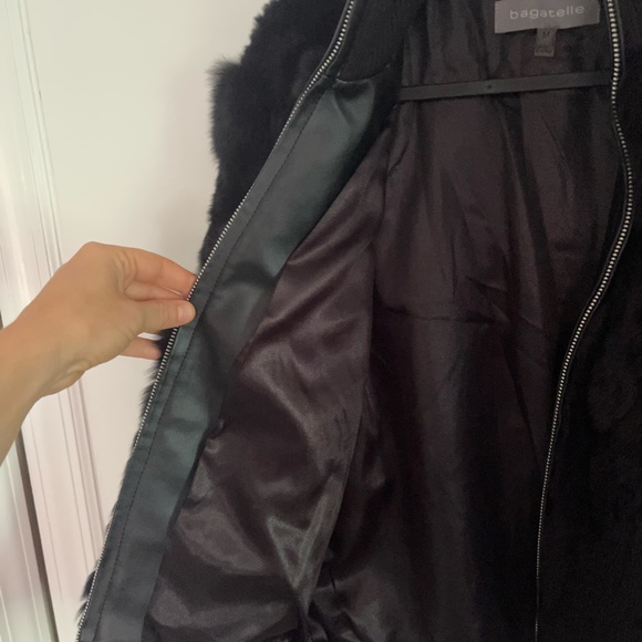 Black rabbit fur short coat - Picture 7 of 10